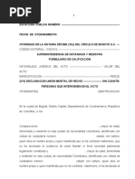 Declaracion Union Marital de Hecho