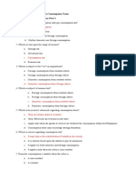 A. Domestic Consumption: CHAPTER 1-Introduction To Consumption Taxes MULTIPLE CHOICE - Theory Part 1