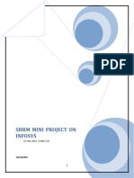 SHRM Mini Project On Infosys