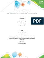 Tarea 2 - Realizar Estudios Sobre Los Factores Que Influyen en La Producción Agrícola