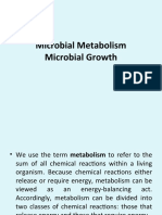 Microbial Metabolism Microbial Growth