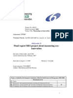 Final Report MEI Project About Measuring Eco-Innovation: Instrument: STREP Thematic Priority