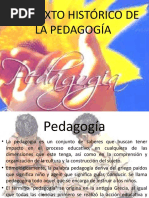 Contexto Histórico de La Pedagogía