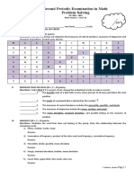 Second Periodic Examination in Math Problem Solving: Main Campus - Level 12