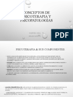 Conceptos de Psicoterapia y Psicopatologías