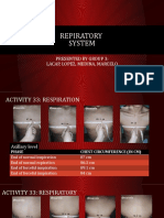 Repiratory System: Presented by Group 3: Lacap, Lopez, Medina, Marcelo