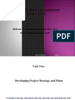 Developing Project Strategy and Plans (Chapter 2) MLT