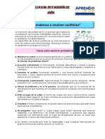 Aprendemos A Resolver Conflictos Tutoría 3°