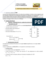 MONTAGES DERIVATEUR ET INTEGRATEUR - Validé