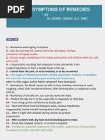 Red Lines Symptoms of Remedies