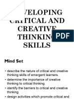 Developing Critical Thinking Skills PDF