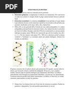 Estructuras de Las Proteínas