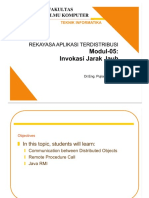 Modul-05: Invokasi Jarak Jauh: Rekayasa Aplikasi Terdistribusi