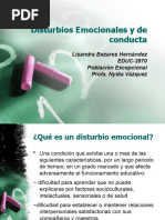 Disturbios Emocionales y de Conducta