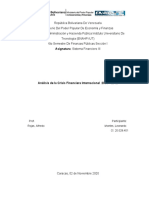 Análisis de La Crisis Financiera Internacional 2008 - 2012