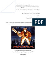 PROPUESTA DE UN ANTEPROYECTO DE INVESTIGACIÓN CON BASE EN UNA PELÍCULA Akira OTOMO