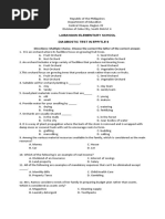 Labangon Elementary School Diagbostic Test in Epp/Tle 6 Directions: Multiple Choice. Choose The Correct The Letter of The Correct Answer