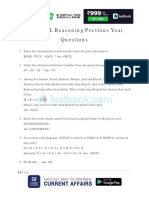 SSC CHSL Reasoning PDF