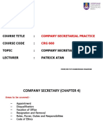 CRG660-04-Lecture notes-COmpany Secretary-Sept 2018 - Latest