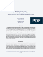 Preparing Teachers To Use Problem-Centered, Inquiry-Based Science: Lessons From A Four-Year Professional Development Project