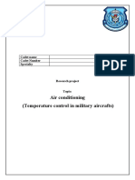 Air Conditioning (Temperature Control in Military Aircrafts)