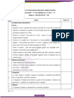 AP Board Class 12 Revised Syllabus Maths II B