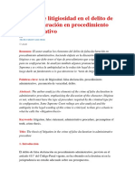 La Tesis de Litigiosidad en El Delito de Falsa Declaración en Procedimiento Administrativo 01