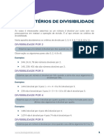 441-4. Critérios de Divisibilidade