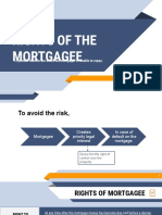 Rights of The Mortgagee: To Protect Them in The Event The Mortgagor Is Unable To Repay