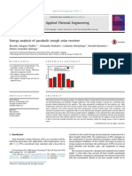 Exergy Analysis of Parabolic Trough Sola PDF