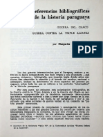 Referencias Bibliograficas Historia Paraguaya, Guerra Triple Alianza y Guerra Del Chaco, Margarita Kallsen