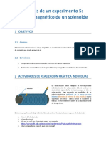 Analisis de Un Experimento Campo Magnetico Solenoide