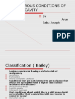 Precancerous Conditions of Oral Cavity