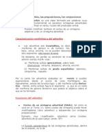 Tema 10 El Adverbio, Conjunciones Preposiciones