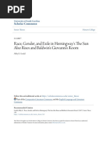 Race Gender and Exile in Hemingways The Sun Also Rises 