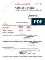 CP 202 A Overhead Variance