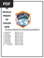 Cognitive Dev. of Childhood