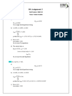 BS Assignment 2: σ given, z−test, H H