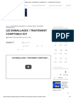 Les Emballages - Traitement Comptable SCF - Comptabilité Pratique PDF