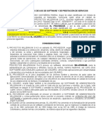 Contrato de Prestación de Servicios y Licencias de Uso (Millennium)