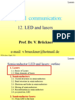 Optical Communication:: 12. LED and Lasers