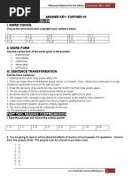 Part One: Use of English: Countdown2020 Answer Key: Further 02 I. Word Choice