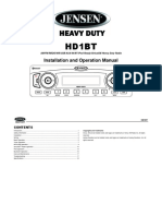 Hd1Bt: Installation and Operation Manual