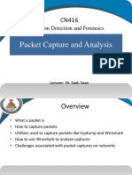 CN 422-Week#3 Lect-Packet Capture and Analysis