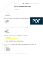 LE200-C1L3 - Learning To Think Critically - MC Test