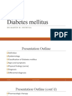 Diabetes Mellitus LECTURE Yr III