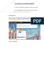 Instrucciones Acceso Plataforma Cambridge