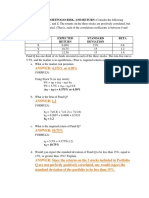 ANSWER: 4.375% or 4.38%: Stock Expected Return Standard Deviation Beta