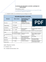 Resultados de Examenes y Enfermedades