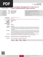 Abbas Et Al. - 2020 - Maneuvering The Management of A Rare Case of Primary Undifferentiated Cardiac Sarcoma PDF